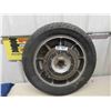 Image 2 : 2 Rims, Hub, 1 Tire MT 90B16 Off Honda Goldwing