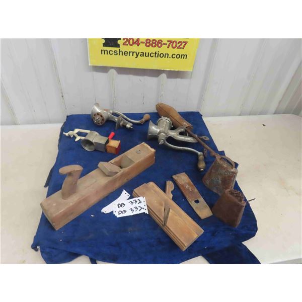 Block Planer, Meat Grinder, Open End Bell, plus more