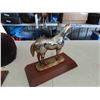 Image 5 : 1970's Chrome Horse Award, Riders Hat, Bit, Owl Plaque