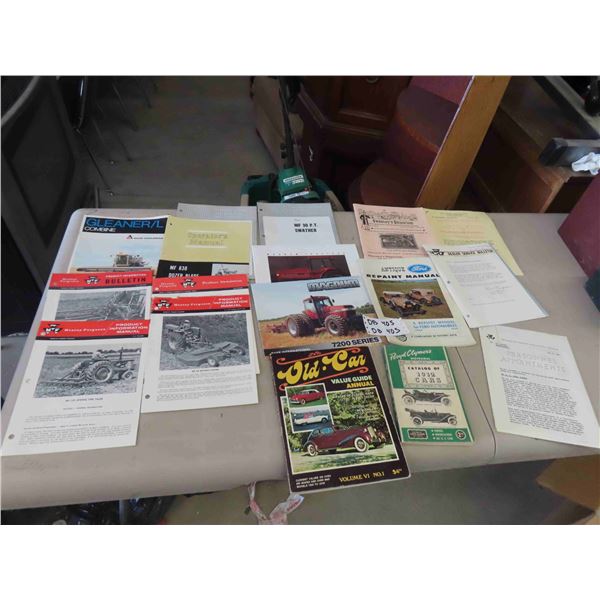 Tractor, Implement, Vehicle Brochures + Manuals