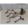 Image 1 : Blow Torch, Brass Drill, Old Multi Wrench, Gear Drive, Ice Cream Maker or Churn