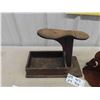Image 2 : Shoe Repair Stand + Corner Shelf - Walnut 6" x 10" 
