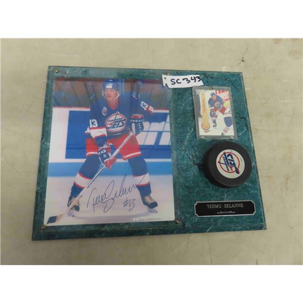 Teemu Selane Signed Photo + Display Plaque