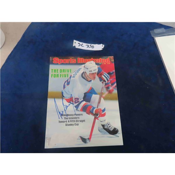 Mike Bossy Signed Sports Illustrated