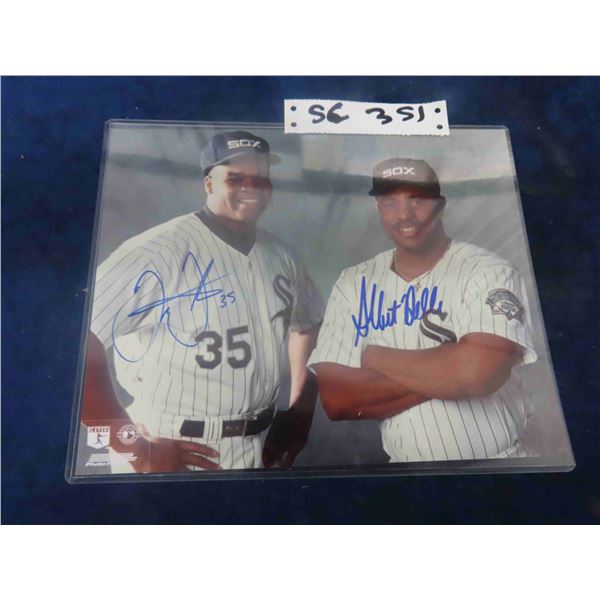 Frank Thomas/ Albert Belle Signed 8"x10"