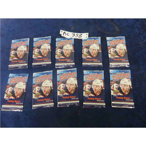 2020-21 Upper Deck Series 1 Hockey 10 Sealed Packs