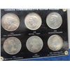 Image 2 : Canada Commemorative Silver Dollar Set High Grade 6 Silver Dollars