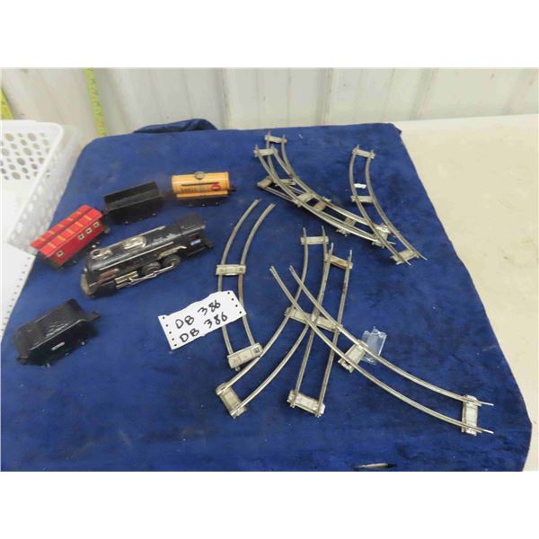 Vintage Battery Metal Train Set