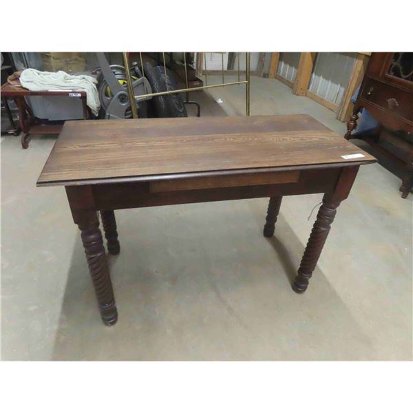 Library Table with Barley Twist Legs 21" x 29" X 44" 