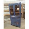 Image 1 : Kitchen Cabinet with 2 Glass Doors + 2 Lower Doors - Has Pull Out Shelf 16" x 30" x 65" 