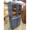 Image 2 : Kitchen Cabinet with 2 Glass Doors + 2 Lower Doors - Has Pull Out Shelf 16" x 30" x 65" 
