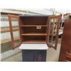 Image 4 : Kitchen Cabinet with 2 Glass Doors + 2 Lower Doors - Has Pull Out Shelf 16" x 30" x 65" 