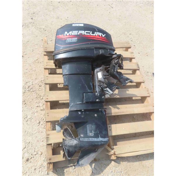 1999 Mercury 25 HP Outboard Motor - New Impeller with Gas Can