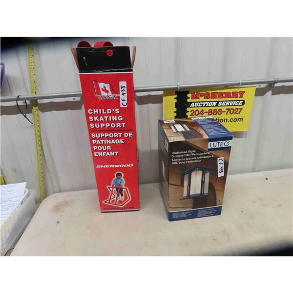 Craftsman LED Wall Lantern + Sherwood Skating Support