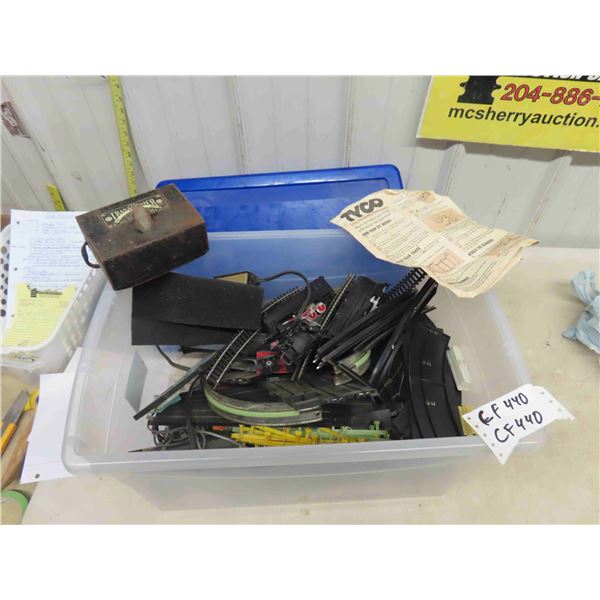 Tub Full of Transformer Train Track