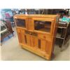 Image 2 : Sweet 1940's-50's China Cabinet + Hutch 16" x 46" x 47.5" 