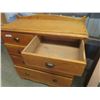 Image 5 : Antique Pine 5 Drawer Dresser on Casters 18" x 42" x 47" 