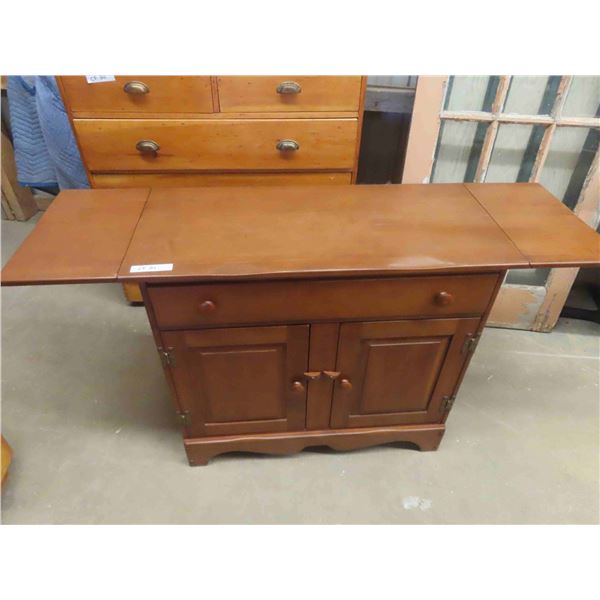 Modern Drop Leaf Hutch - Vilas Canada 17" x 31.5" x 56.5" 