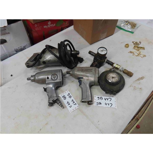 (2) 1/2" Air Impact + Power Drill, Timing Clock