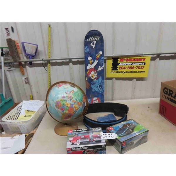 Globe, Skateboard, 2 AMT ERTL Models Factory Sealed ; Firebird + Pacer, plus more