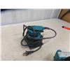 Image 6 : 3 Makita Power Tools ; Trimmer, 10mm Drill, Finishing Sander