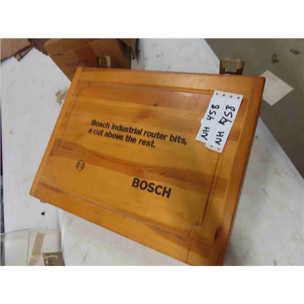 Bosch Router Bit Kit - Incomplete - In Nice Wooden Case