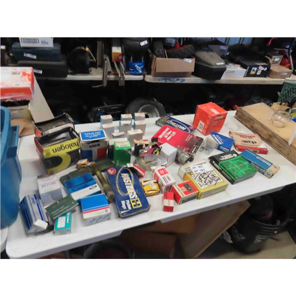 Auto Parts - New Old Stock ; Carburetor Kits, Filters, Exhaust Mounting, Halogen