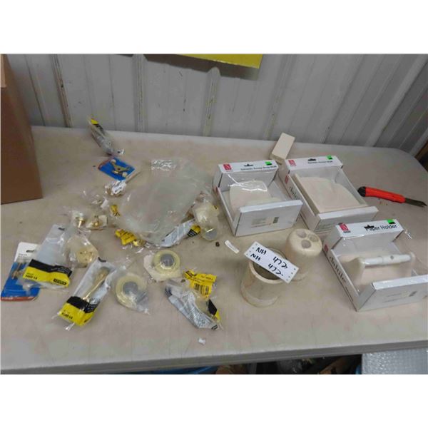 New Door Stops, Cupboard Handle Pulls, Bathroom Soap Dish, Corner Shelf