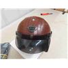 Image 2 : New OBK O-Classic Leather Motorcycle Helmet + Sz XXL T-Shirt