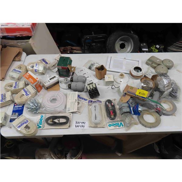 Phone Cords, Air Fittings, Metal Tape, Electrical Parts