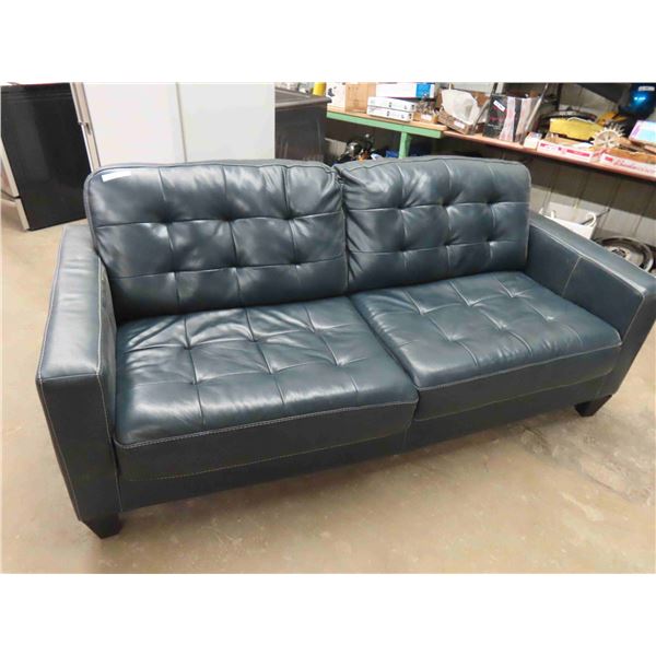 Ashley Furniture Leather/ Polyester Couch 80" Wide