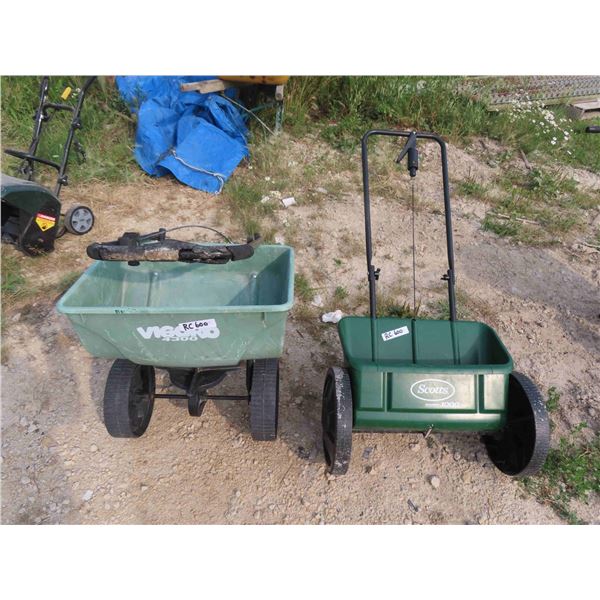 Scotts 1000 Seeder + Vigoro 4300 Lawn Seeder