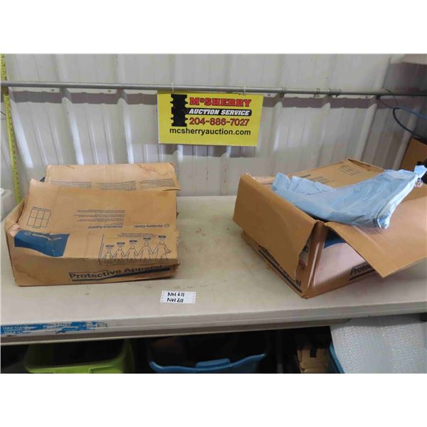 Kimberly Clark Protective Cover Wear: 25 Medium Blue Coveralls, 12 Medium Grey Coveralls