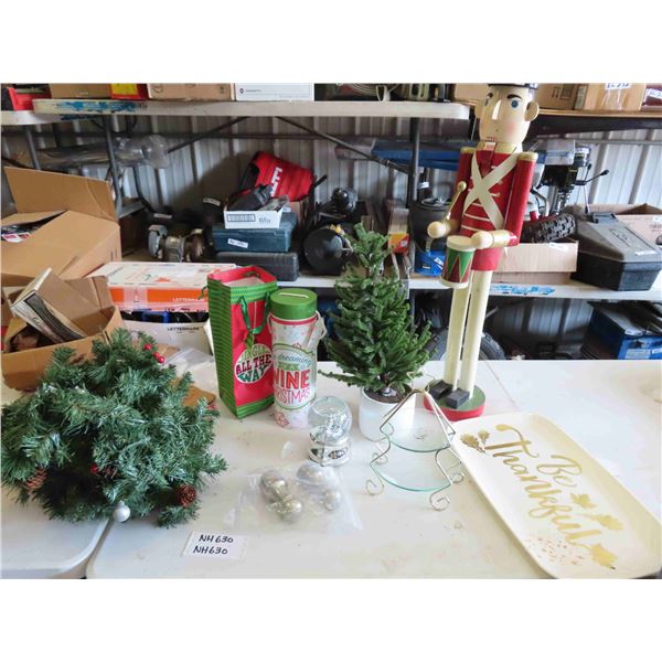 Christmas in July! - Nutcracker, Glass Ornament, Garland, Wine Gift Box, plus more 