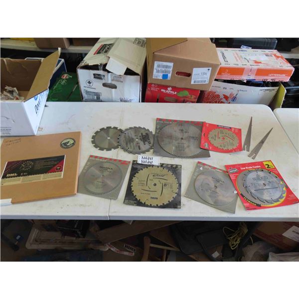 Various New Saw Blades 7" to 14" - Most in Packages- Nice Selection 