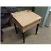 Image 2 : Vintage Wood Painted School Desk - Top Opens 20" x 22" x 27"