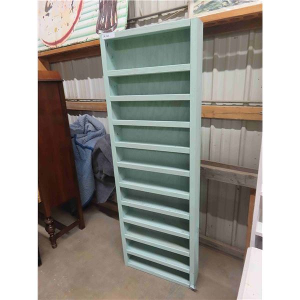 Painted Wood Display Shelf 5.5"x 23" x 69"