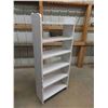 Image 2 : Painted Wood Open Bookshelf/ Display Shelf 10" x 24" x 57" 