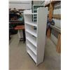 Image 3 : Painted Wood Open Bookshelf/ Display Shelf 10" x 24" x 57" 
