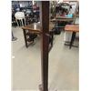 Image 4 : Antique Wooded Coat Rack with Spinning Top 60" Tall 
