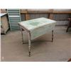 Image 1 : Antique Painted Drop Leaf Table - Fully Open 30" x 36" x 40"