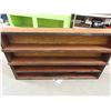 Image 4 : Very Heavy Well Made Solid Wood Display Store Shelf 8" x 41" x 70" 