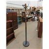 Image 1 : Custom Made Metal Base With Wood Upper Coat Rack - Nice Vintage Looking