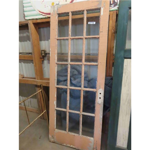 Painted Wood French Door 31" x 79.5" 