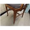 Image 5 : Quarter Cut Oak Arm Chair with Cushioned Seat