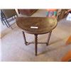 Image 1 : Barley Twist 1/2 Moon Table - Nice Detail - Could Use Refinishing 15" x 25" x 30" 