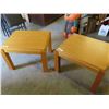 Image 1 : Pair of Solid Wood Bauhaus Canada End Tables 20" x 24" x 28 " 