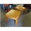 Image 4 : Pair of Solid Wood Bauhaus Canada End Tables 20" x 24" x 28 " 