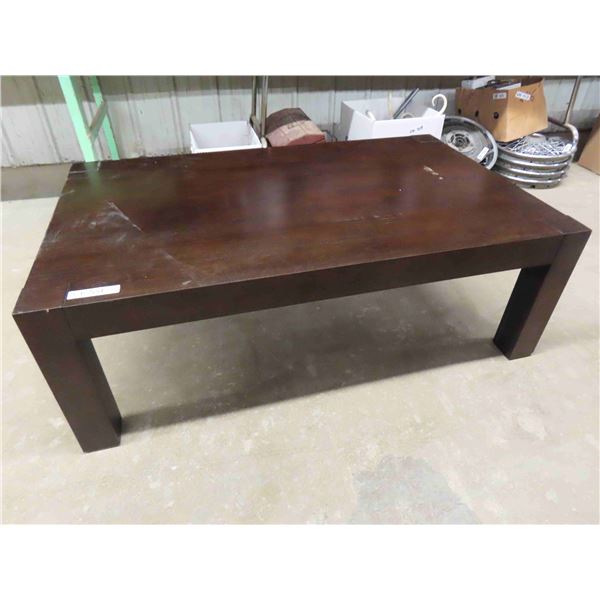 Solid Wood Coffee Table 16" x 30" x 48" 