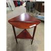 Image 4 : Triangle Shaped Drop Leaf Table - Top Spins to Lock 20" x 24" 